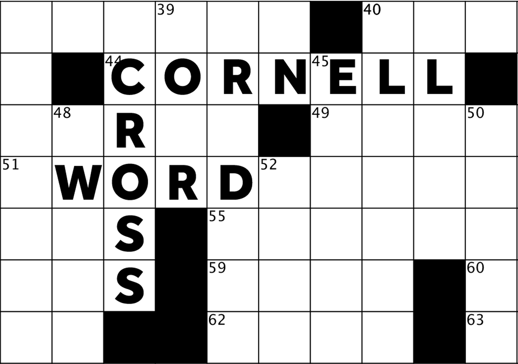 CORNELL CROSSWORD Statues Edition Puzzle Sunspots