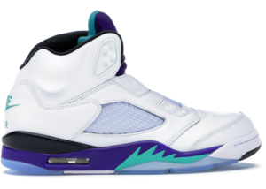 Although these sneakers are laceless, the Jordan 5 Retro Grape is an homage to the Fresh Prince of Bel Air, who wore sneakers without laces. It was released on Will Smith’s 50th birthday.